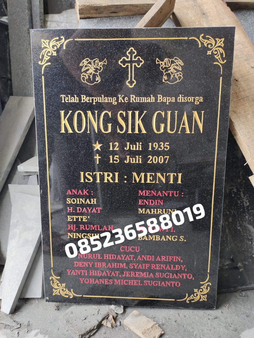batu nisan kristen, Batu nisan